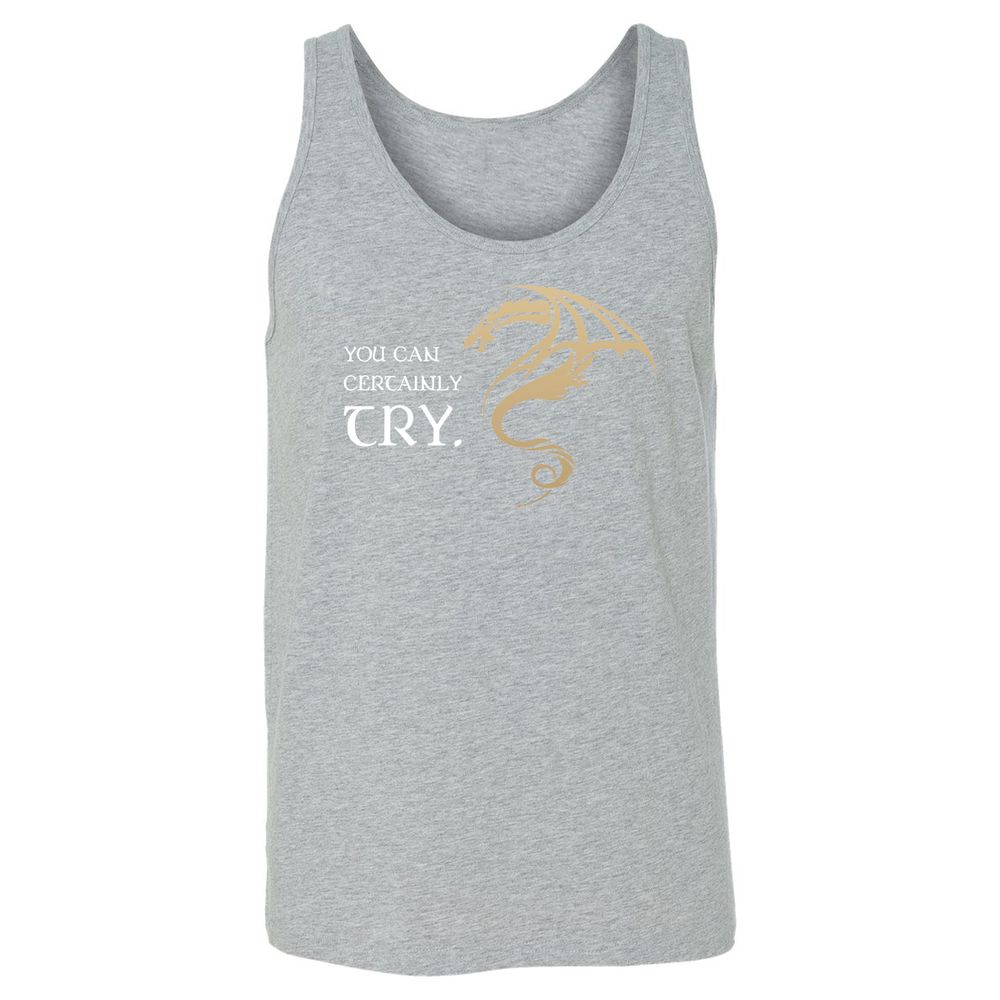 You Can Certainly Try Unisex Jersey Tank - Athletic Heather - 4