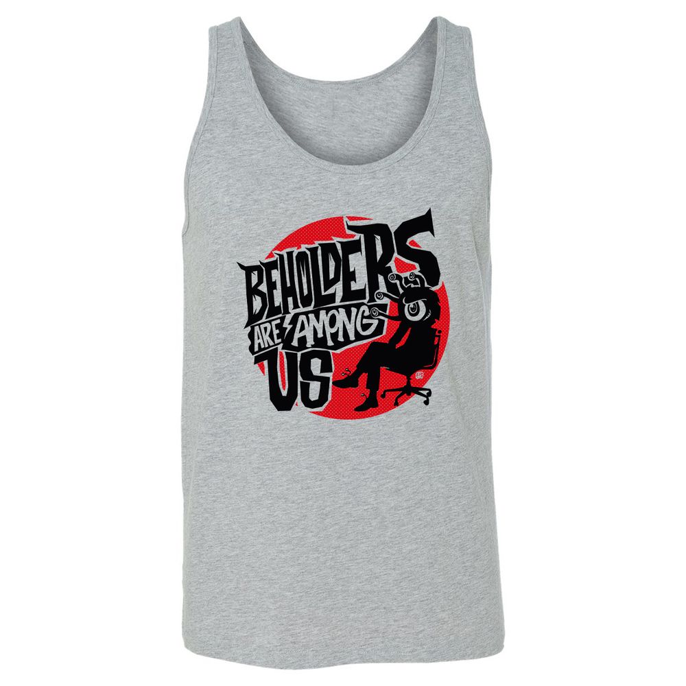 Beholders Are Among Us Unisex Jersey Tank - Athletic Heather - 4