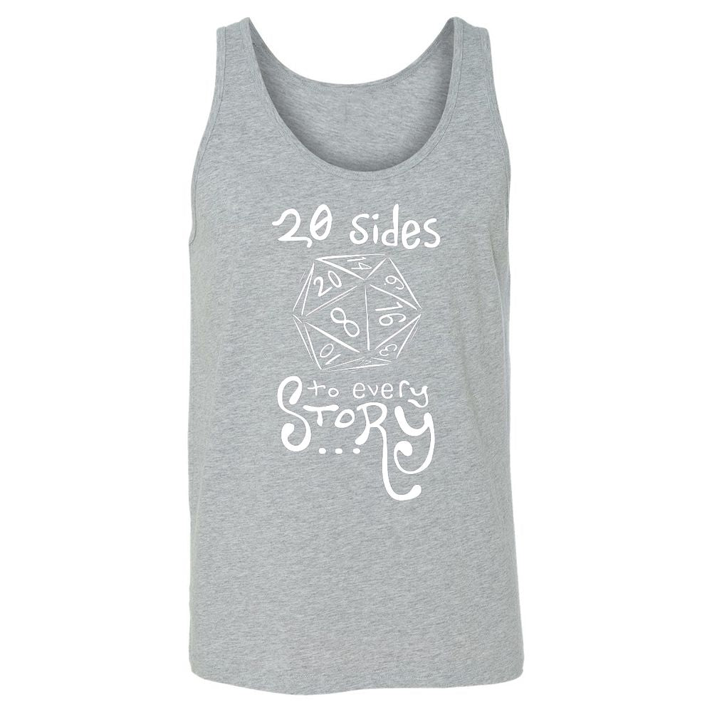 20 Sides to Every Story Unisex Jersey Tank - Athletic Heather - 4