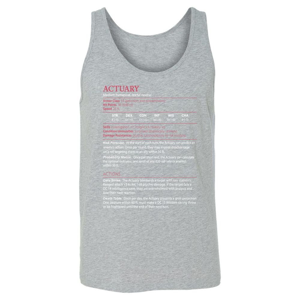 Actuary Stats - Athletic Heather - 4