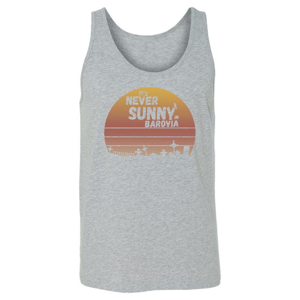 Vintage It's Never Sunny In Barovia Unisex Jersey Tank - Athletic Heather - 4