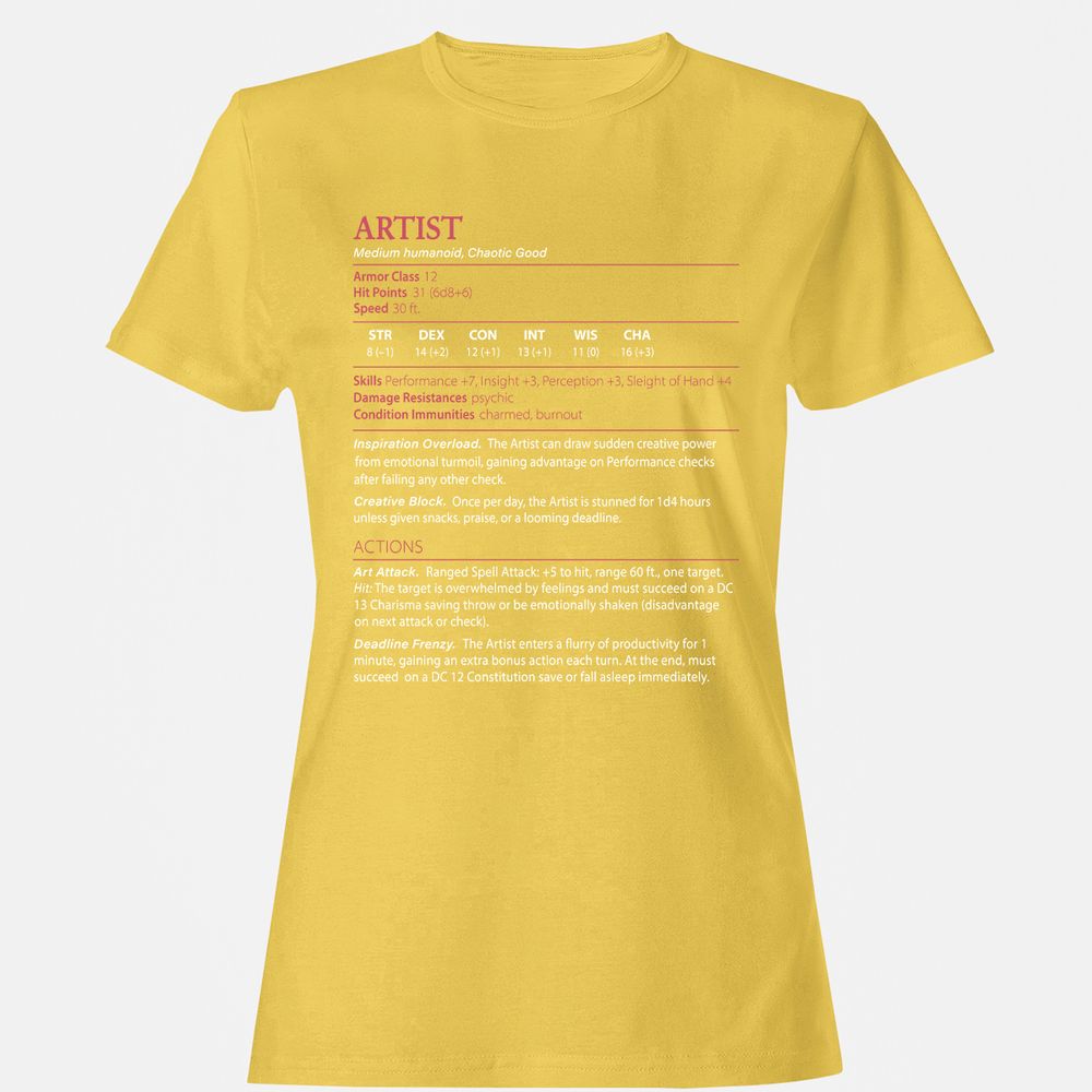 Artist Stats Women's T-Shirt - Daisy - 4