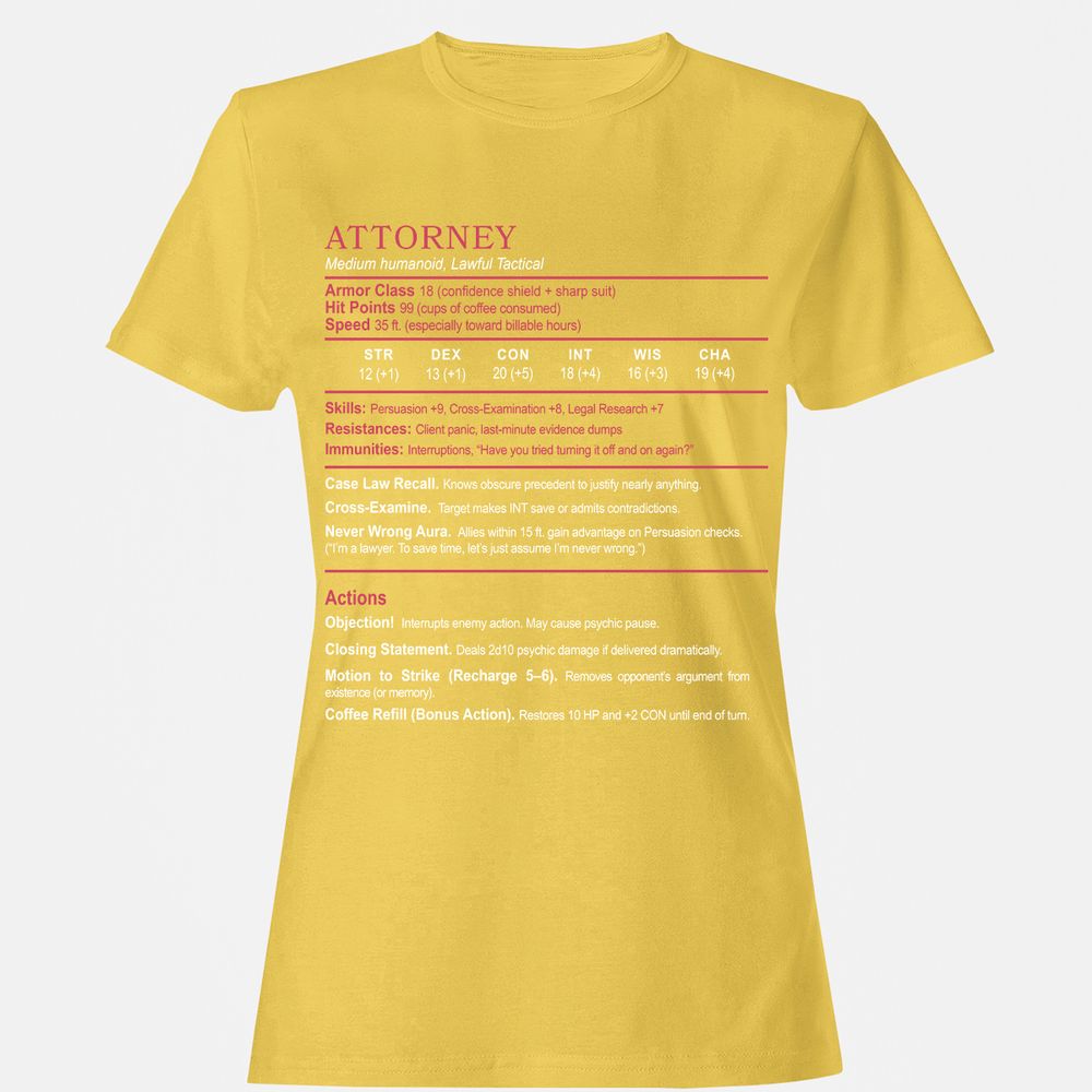 Attorney Women's T-Shirt - Daisy - 4
