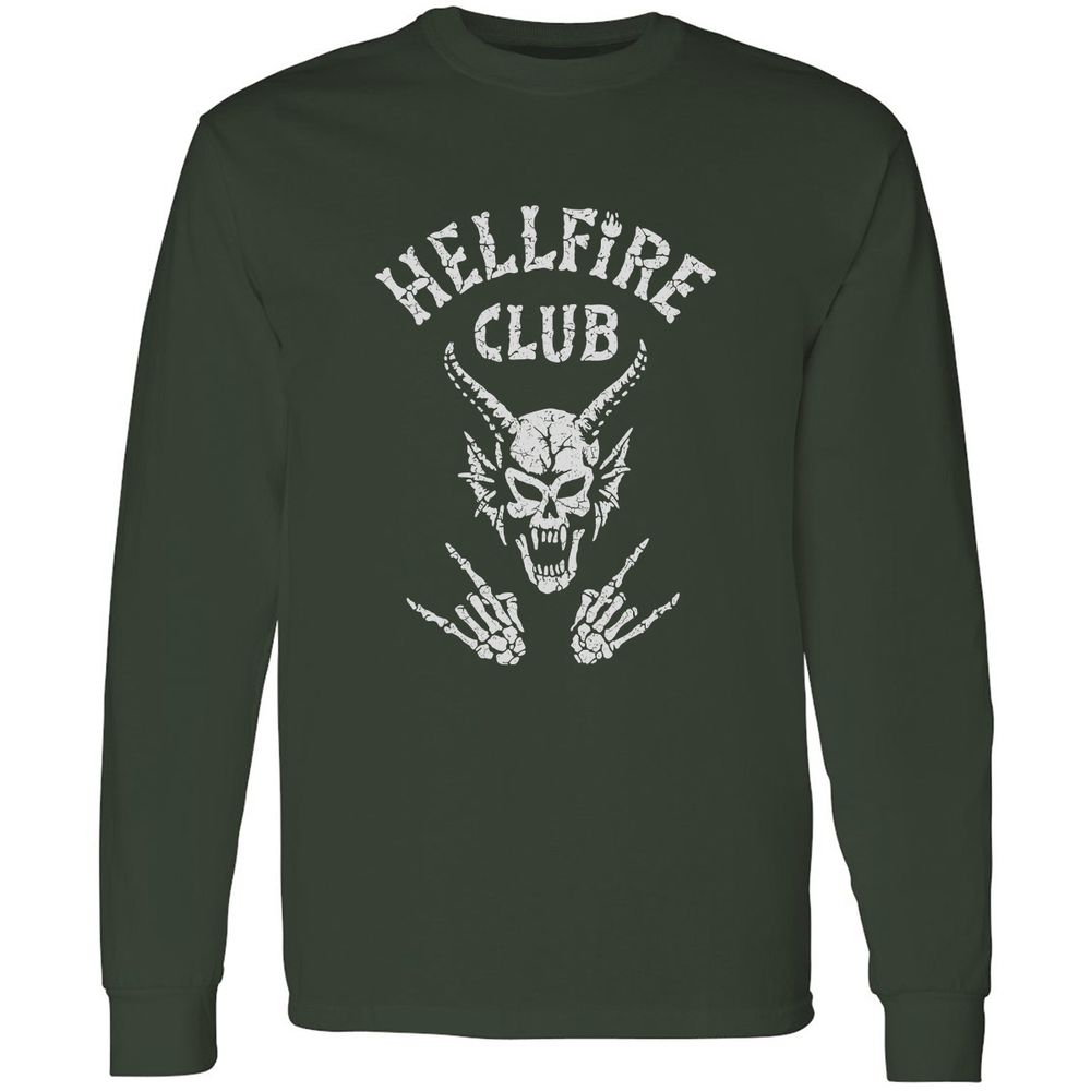 Hellfire Club Long Sleeve T-Shirt - Forest Green - 4
