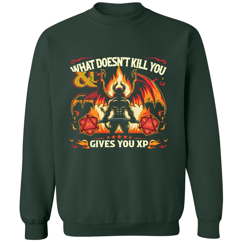 What Doesn’t Kill You Gives You XP - Forest Green - 4