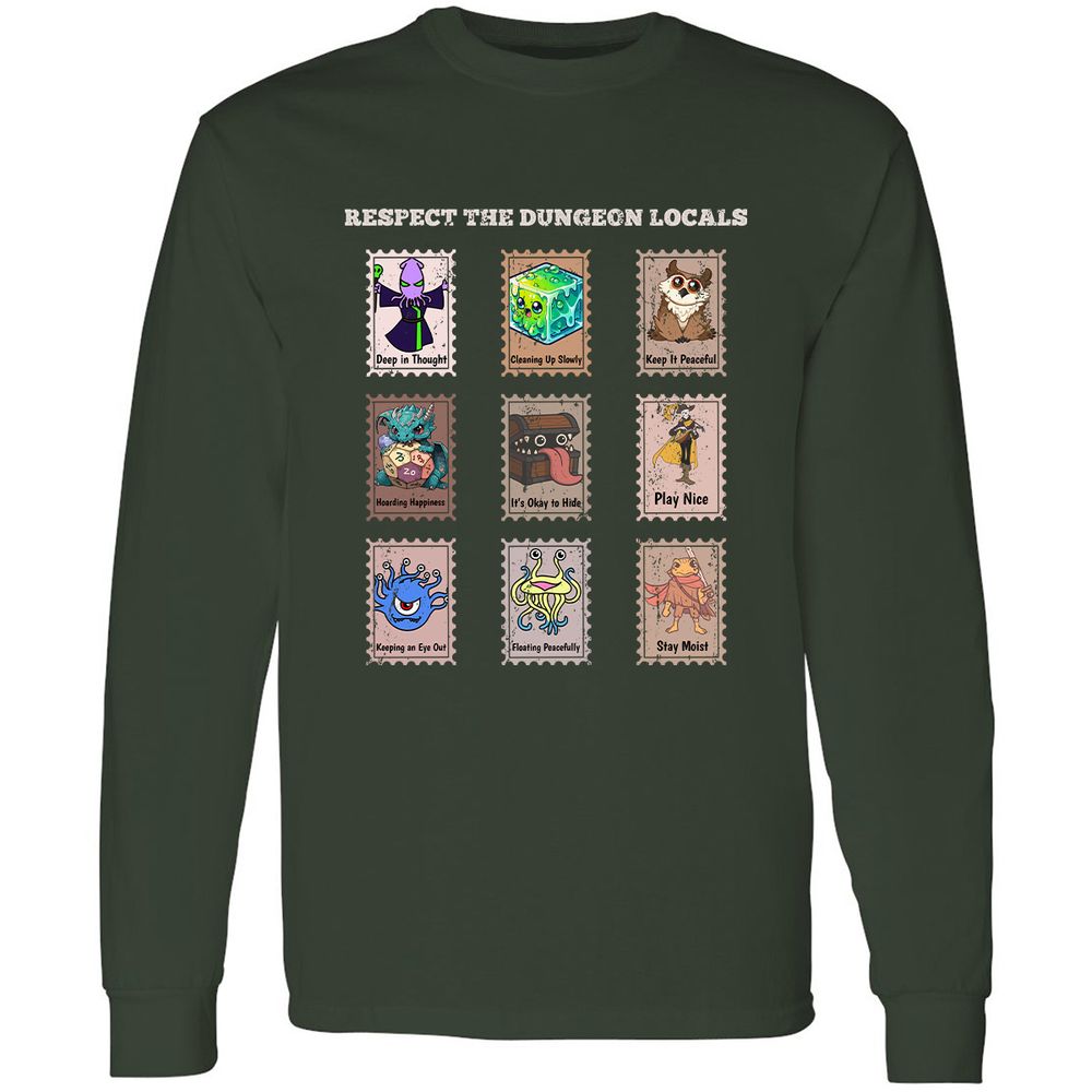RESPECT THE DUNGEON LOCALS - Forest Green - 4