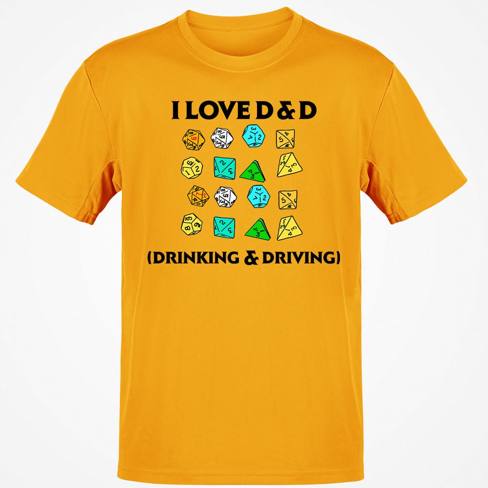 Drinking & Driving Classic Unisex T-Shirt - Gold - 4