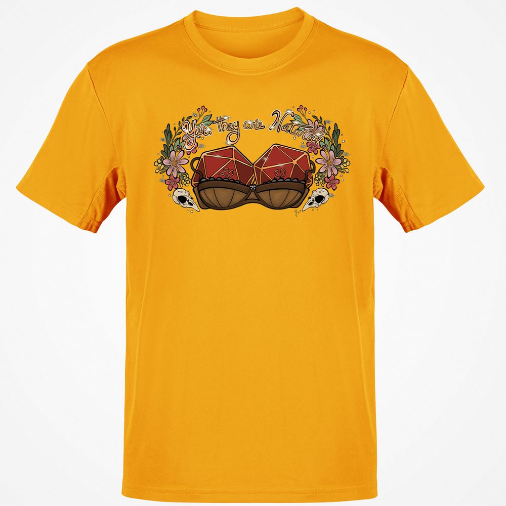 Yes They're Natural T-Shirt - Gold - 4