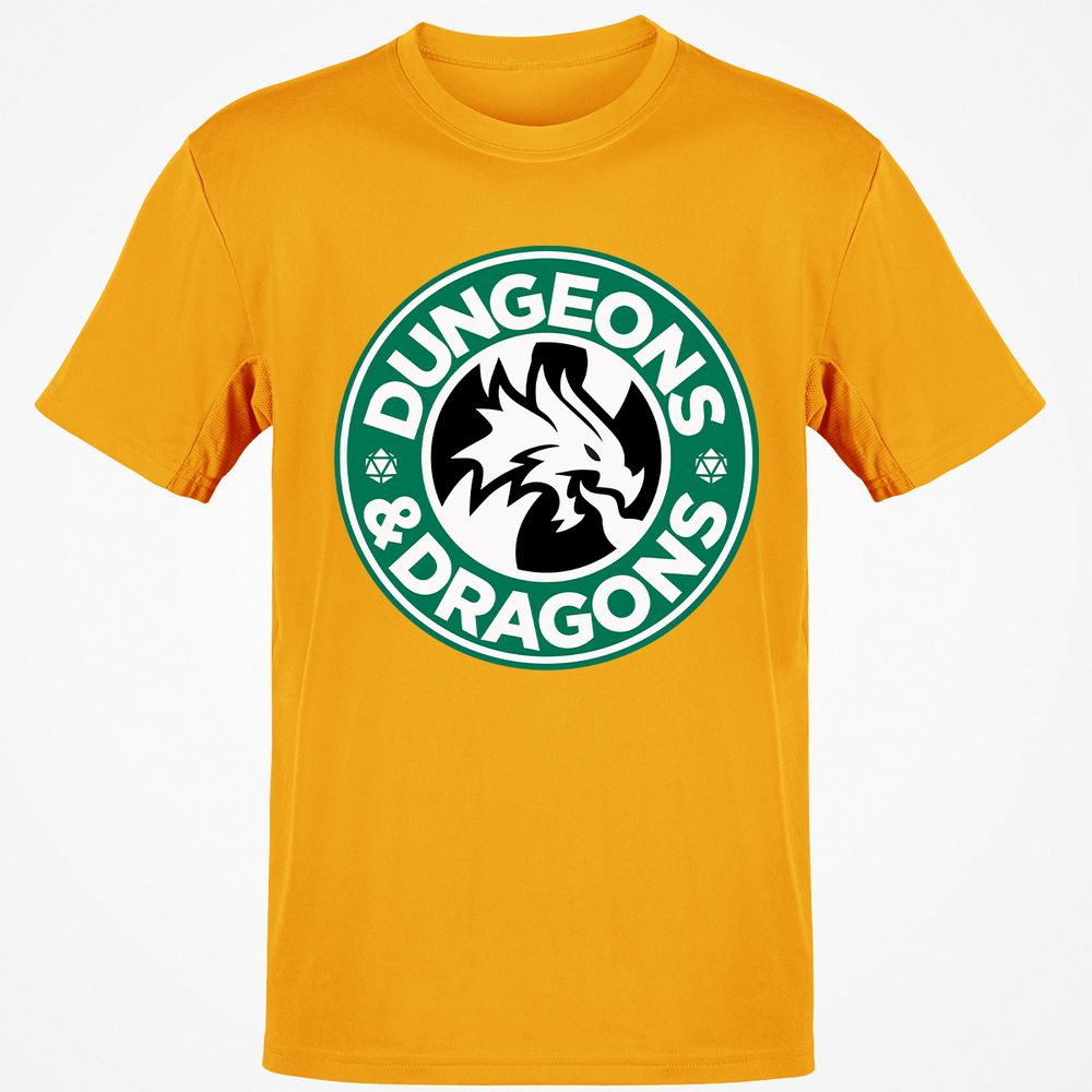 D&D Coffee Classic Unisex T-Shirt - Gold - 4