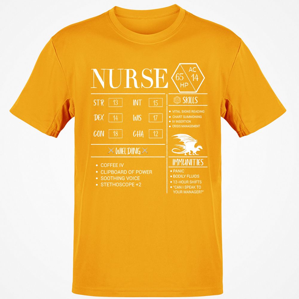 Nurse New Classic Unisex T-Shirt - Gold - 4
