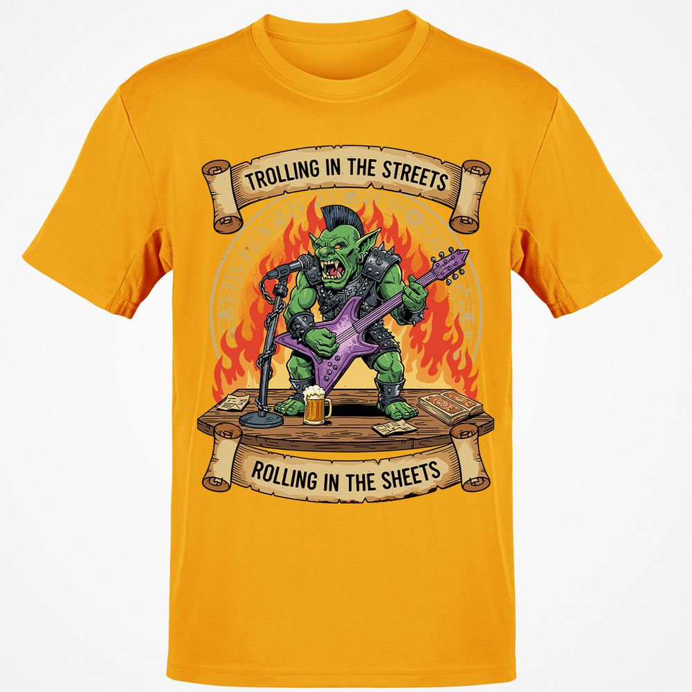 Trolling in the Streets Classic Unisex T-Shirt - Gold - 4
