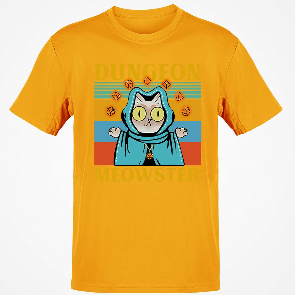 Dungeon Meowster Classic Unisex T-Shirt - Gold - 4