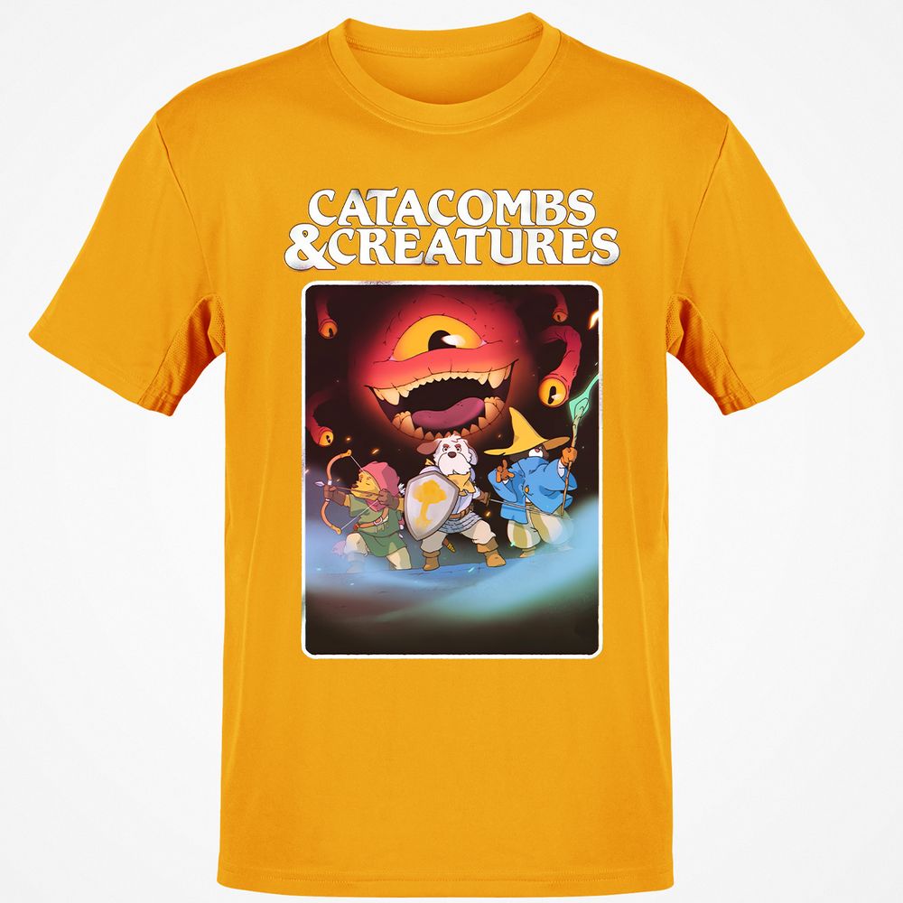 Catacombs & Creatures Classic Unisex T-Shirt - Gold - 4