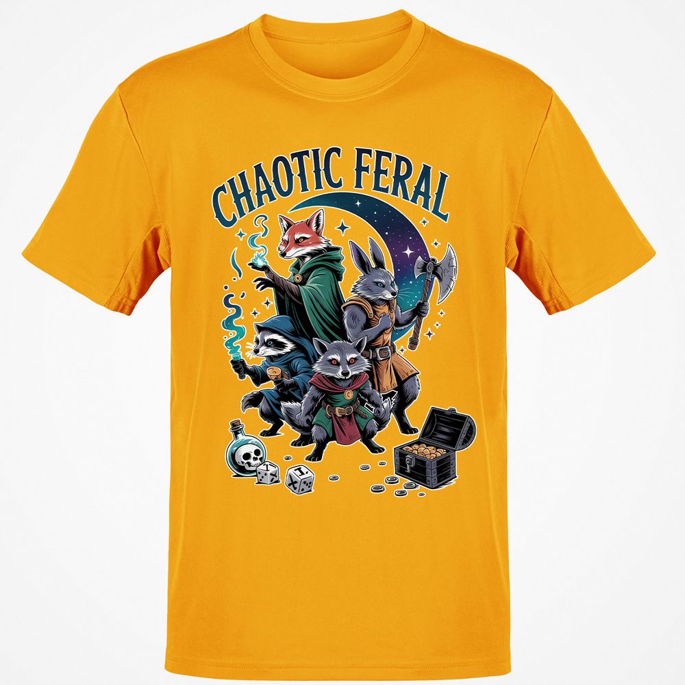Chaotic Feral Classic Unisex T-Shirt - Gold - 4