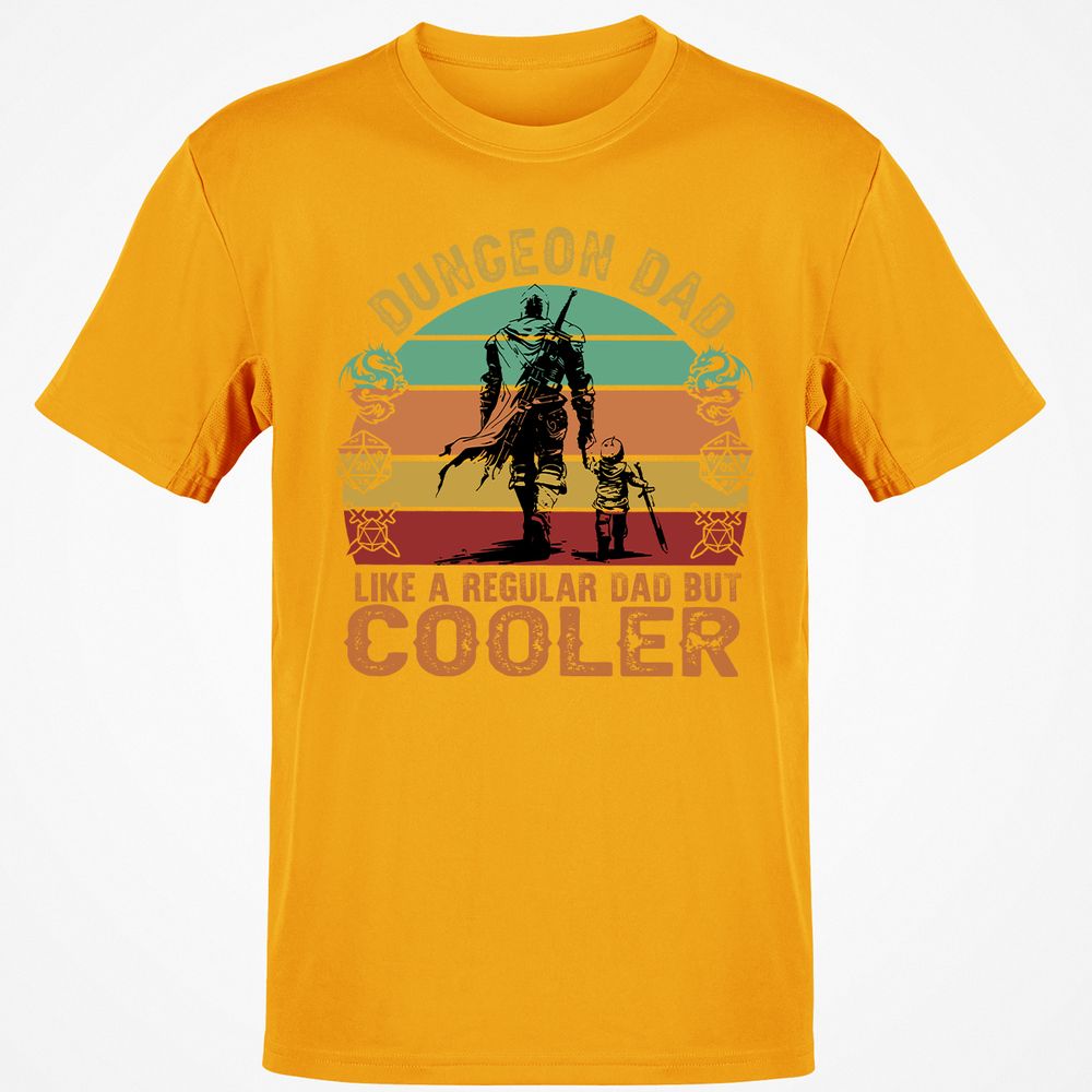 Dungeon Dad Like A Regular Dad Classic Unisex T-Shirt - Gold - 4