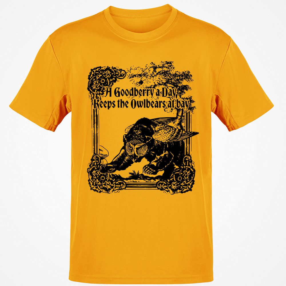 A Goodberry A Day Keeps The Owlbears At Bay Classic Unisex T-Shirt - Gold - 4