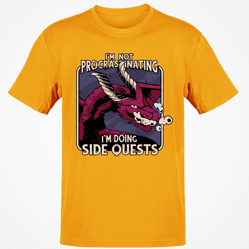 Doing Side Quests Classic Unisex T-Shirt - Gold - 4