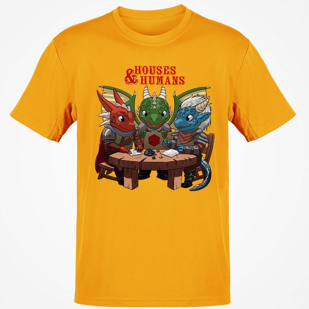 Houses & Humans Classic Unisex T-Shirt - Gold - 4