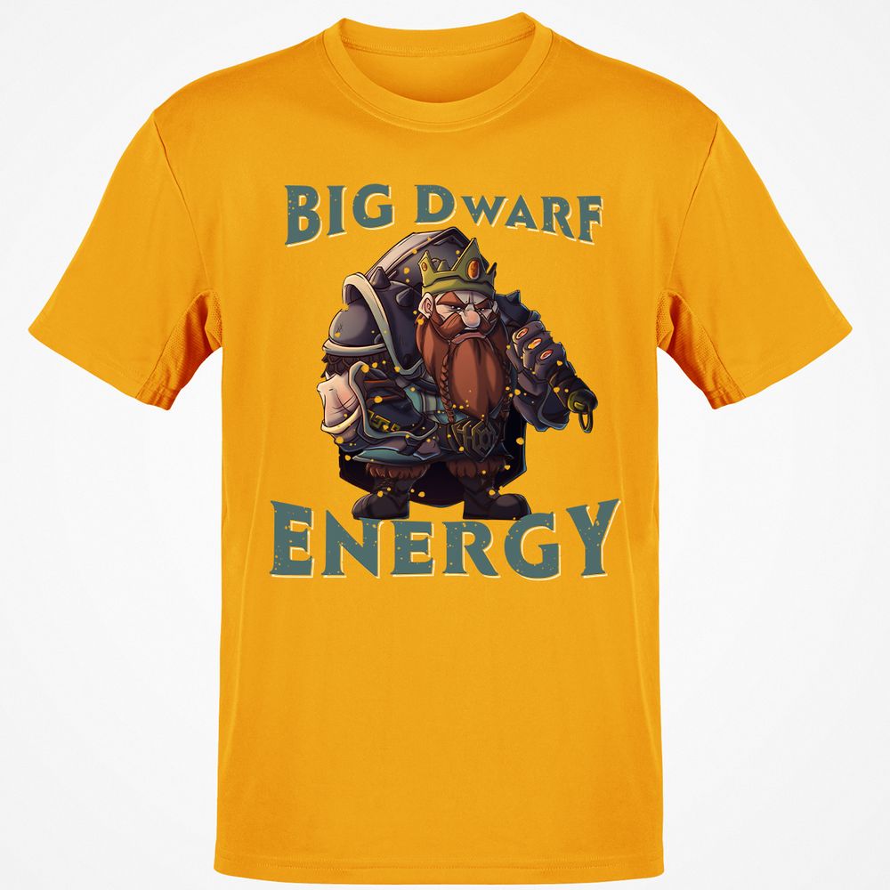 Big Dwarf Energy Classic Unisex T-Shirt - Gold - 4