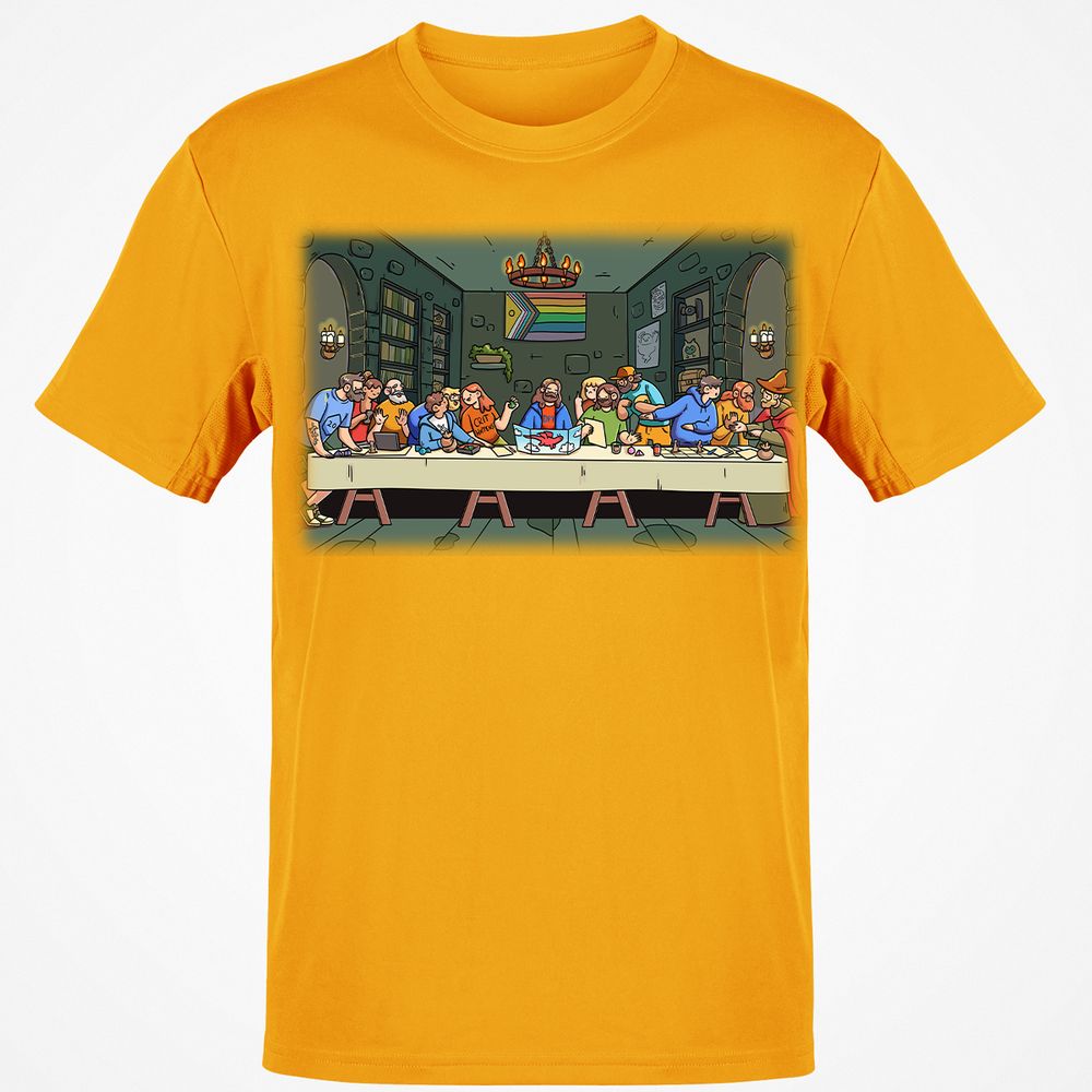 DnD Characters Pride Themed The Last Supper Shirt Classic Unisex T-Shirt - Gold - 4