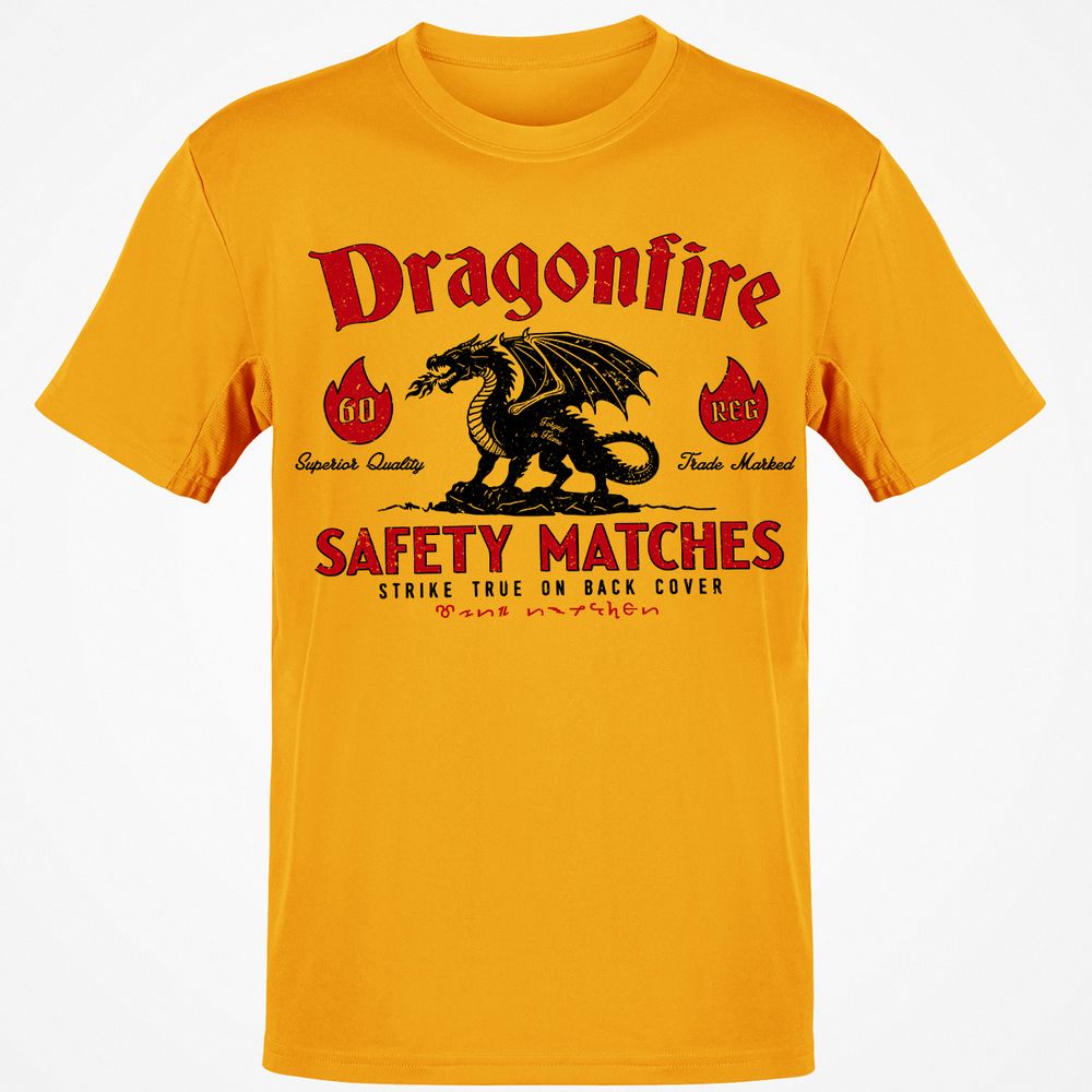 Dragonfire Classic Unisex T-Shirt - Gold - 4