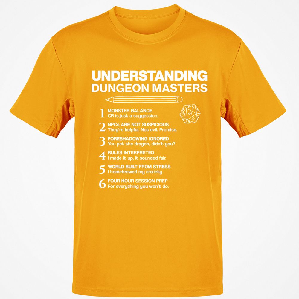Understanding Dungeon Masters Classic Unisex T-Shirt - Gold - 4
