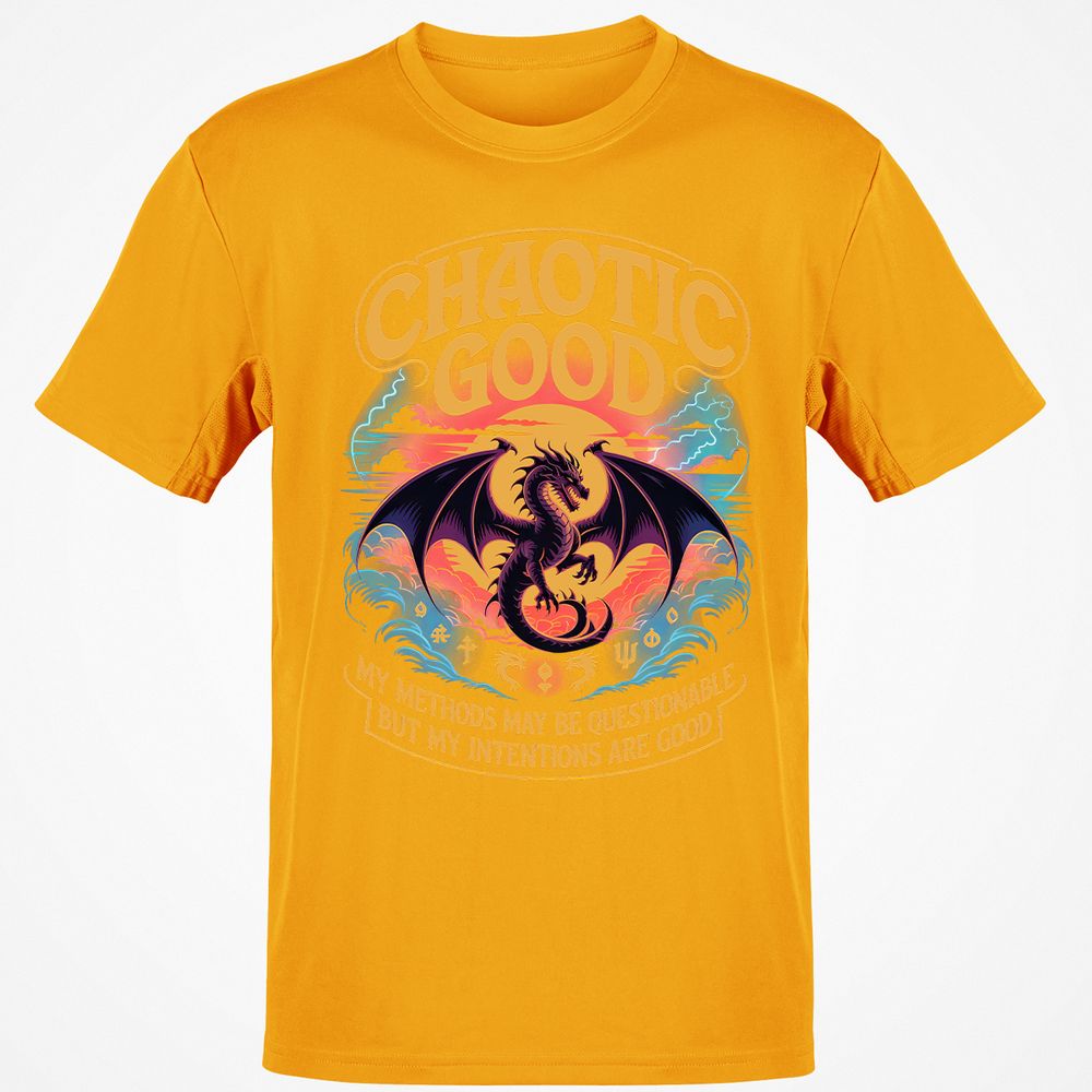 Chaotic Good Classic Unisex T-Shirt - Gold - 4