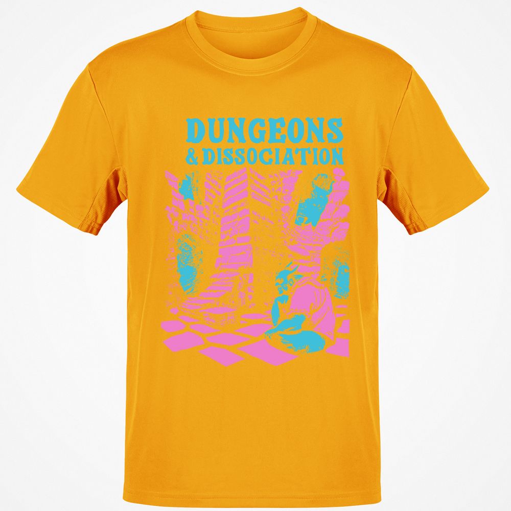 Dungeons And Dissociation Classic Unisex T-Shirt - Gold - 4