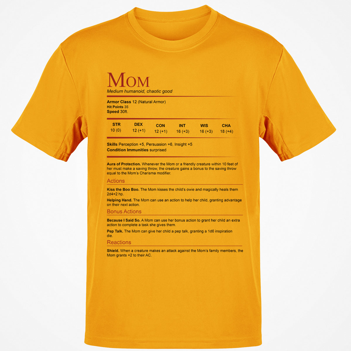 Mom Stats Block Classic Unisex T-Shirt