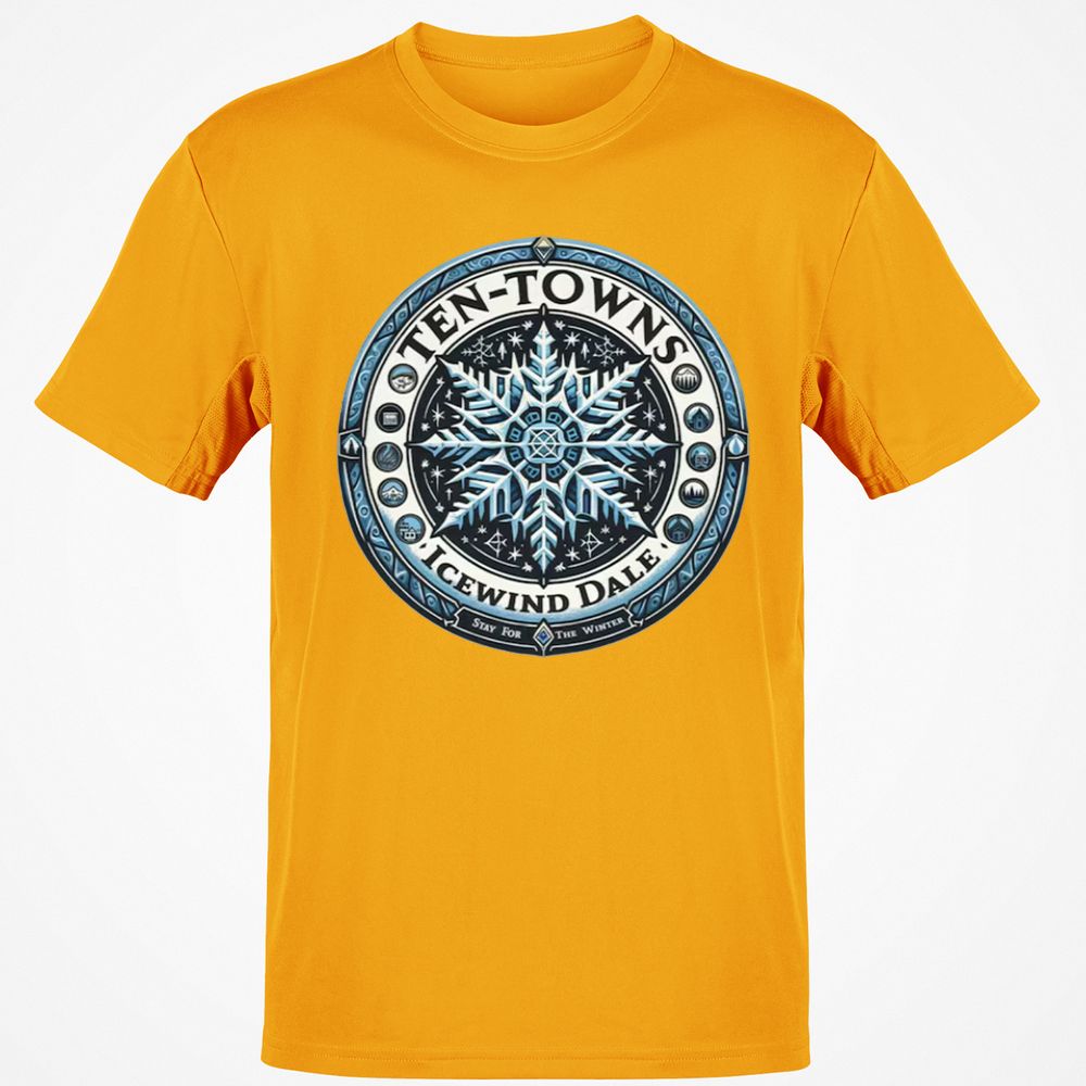 Ten-Towns Icewind Dale Classic Unisex T-Shirt - Gold - 4
