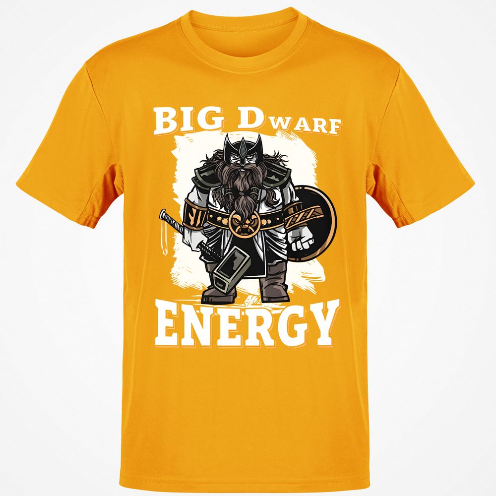 Big Dwarf Energy Classic Unisex T-Shirt - Gold - 4