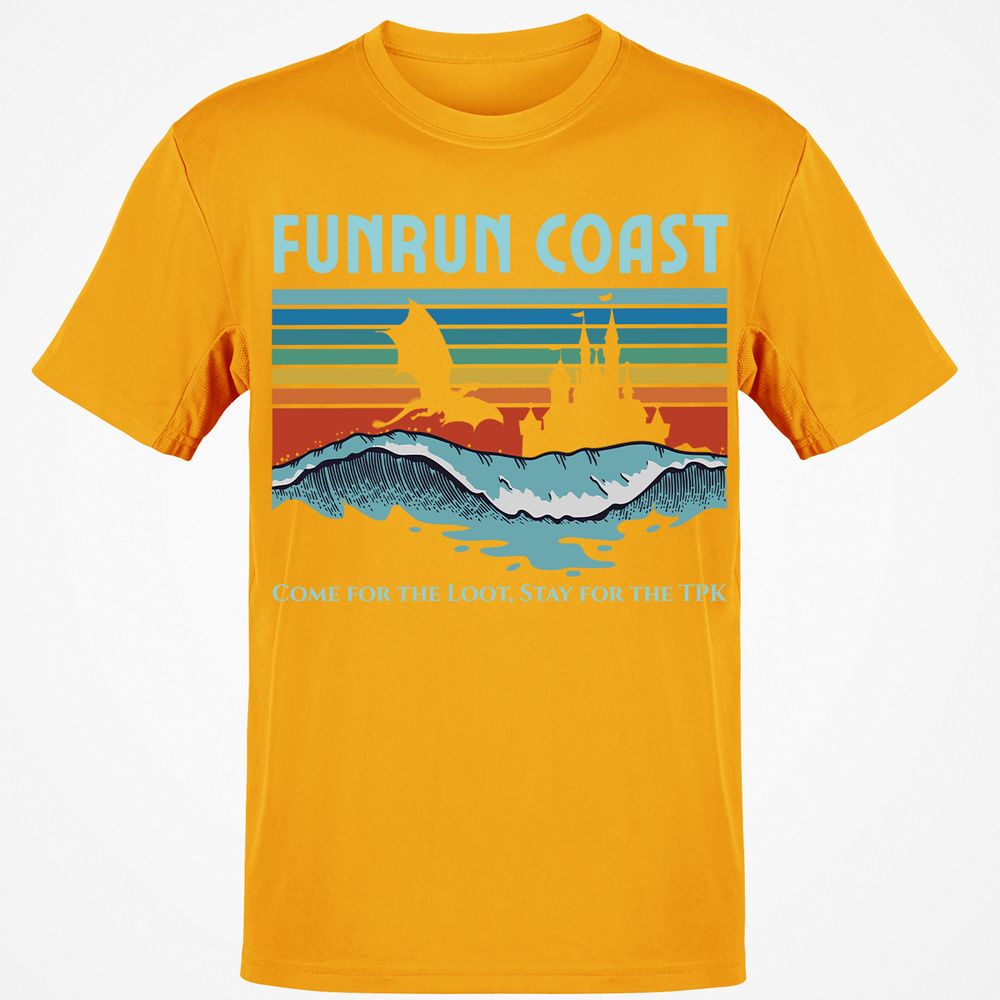 FUNRUN COAST Classic Unisex T-Shirt - Gold - 4