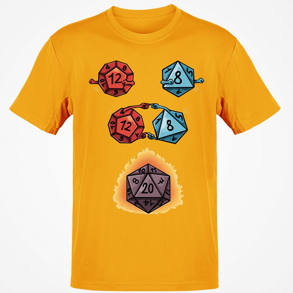 Dice Fusion RPG Classic Unisex T-Shirt - Gold - 4