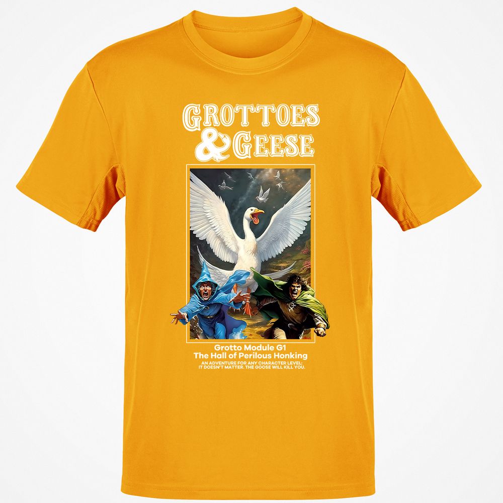Grottoes & Geese Classic Unisex T-Shirt - Gold - 4