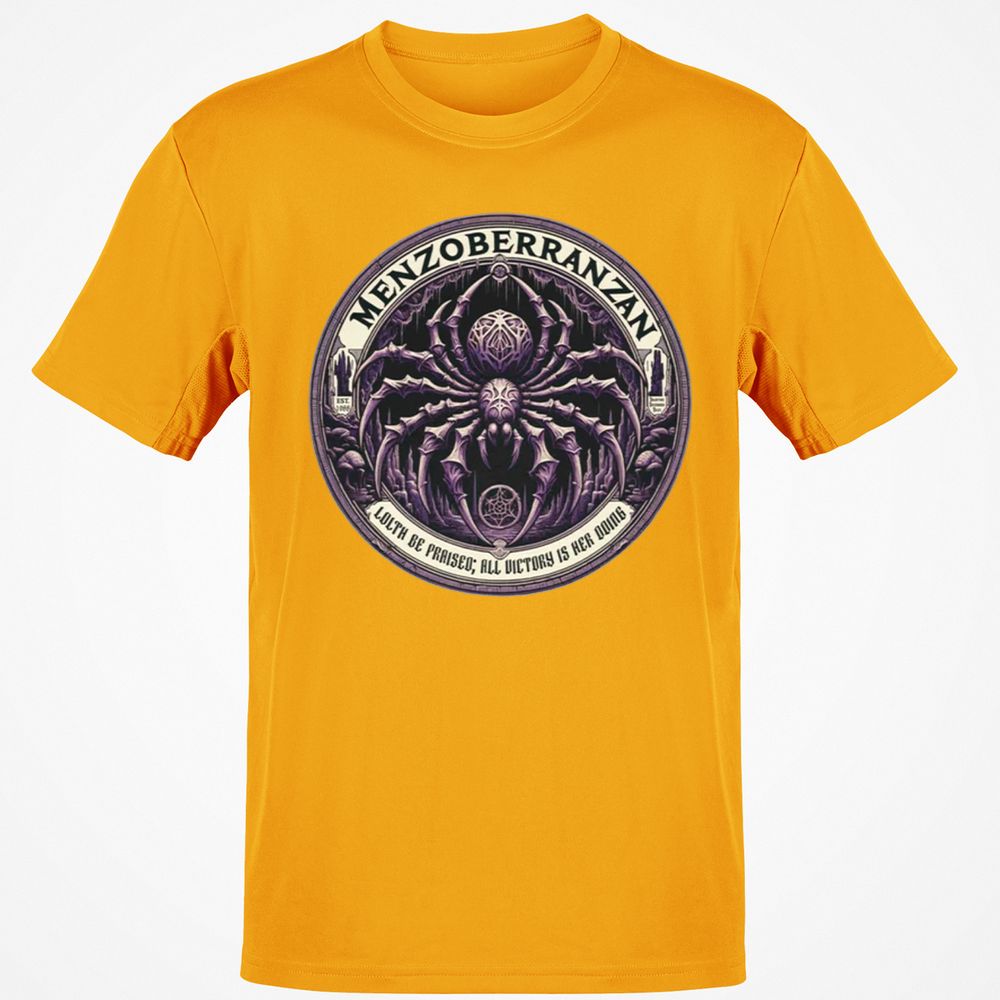 Menzoberranzan Lolth Be Praised Classic Unisex T-Shirt - Gold - 4