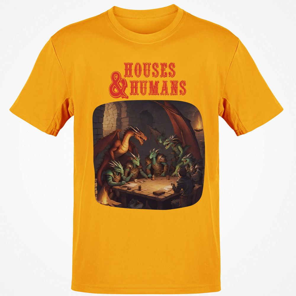 Houses And Humans Classic Unisex T-Shirt - Gold - 4
