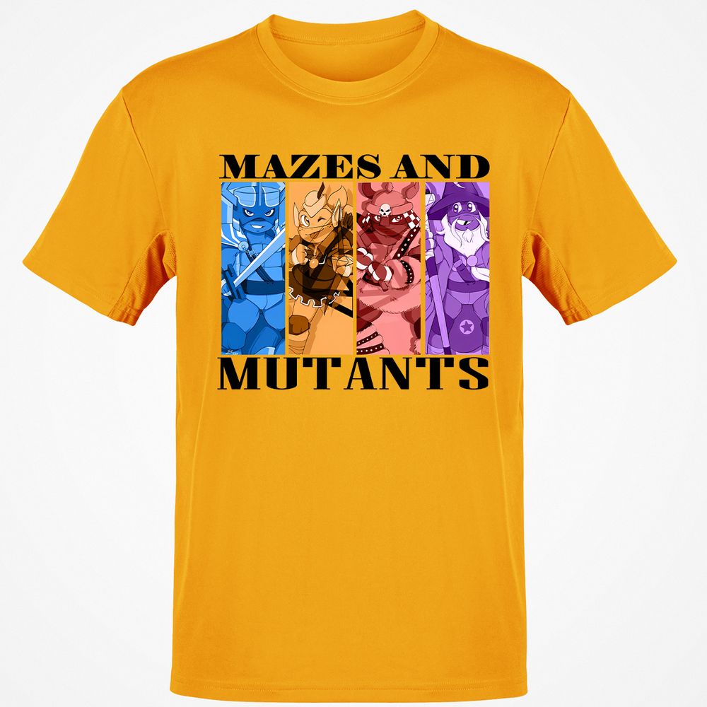 Mazes & Mutants Classic Unisex T-Shirt - Gold - 4