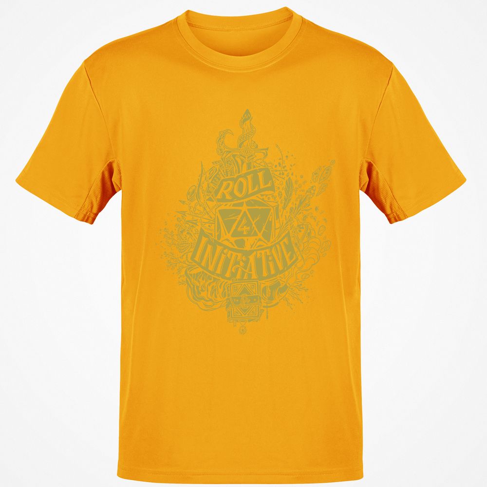 Roll Initiative Classic Unisex T-Shirt - Gold - 4