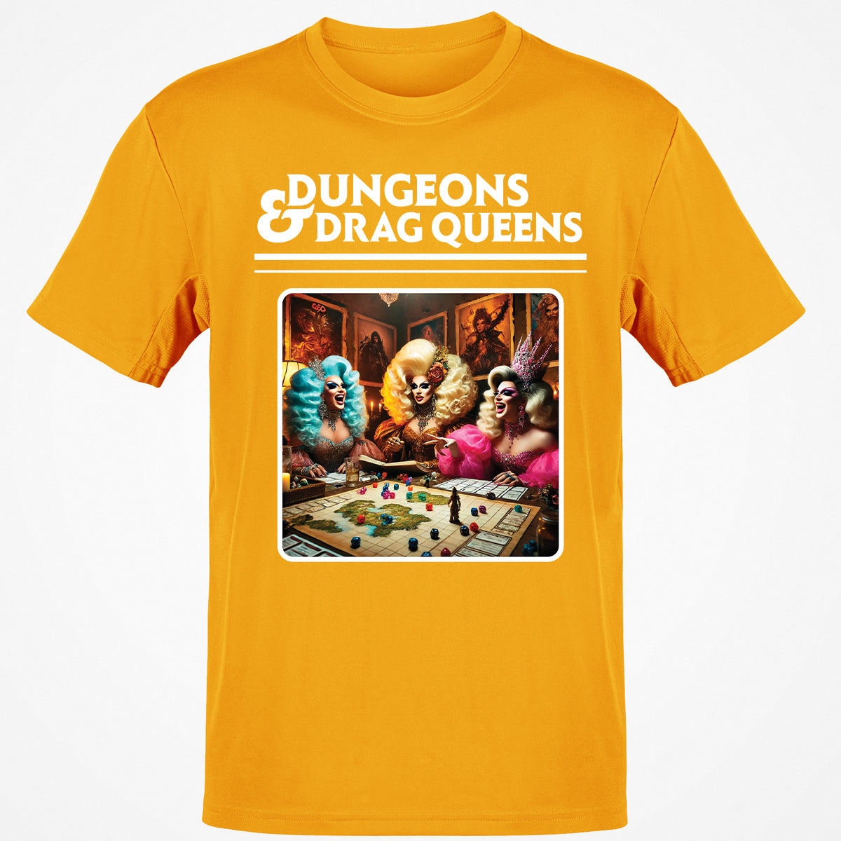 Dungeons & Drag Queens Classic Unisex T-Shirt - Gold - 4