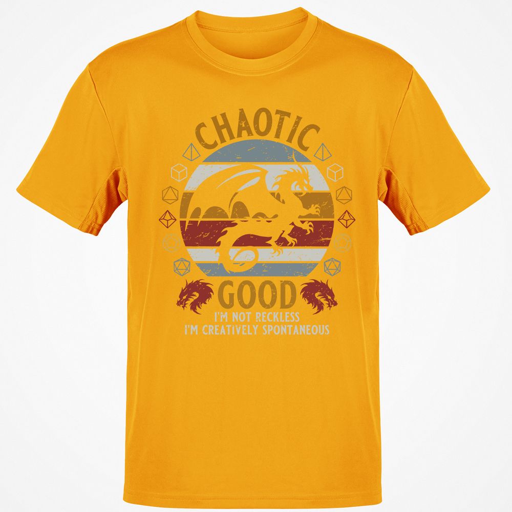 Chaotic Good Classic Unisex T-Shirt - Gold - 4