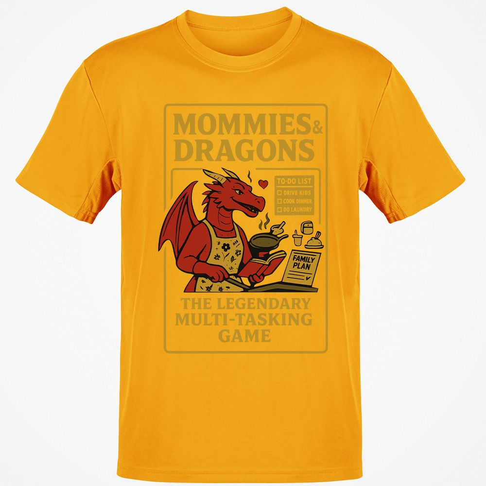 Mommies & Dragons Classic Unisex T-Shirt - Gold - 4
