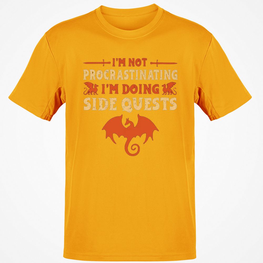 I'm Doing Side Quests Classic Unisex T-Shirt - Gold - 4