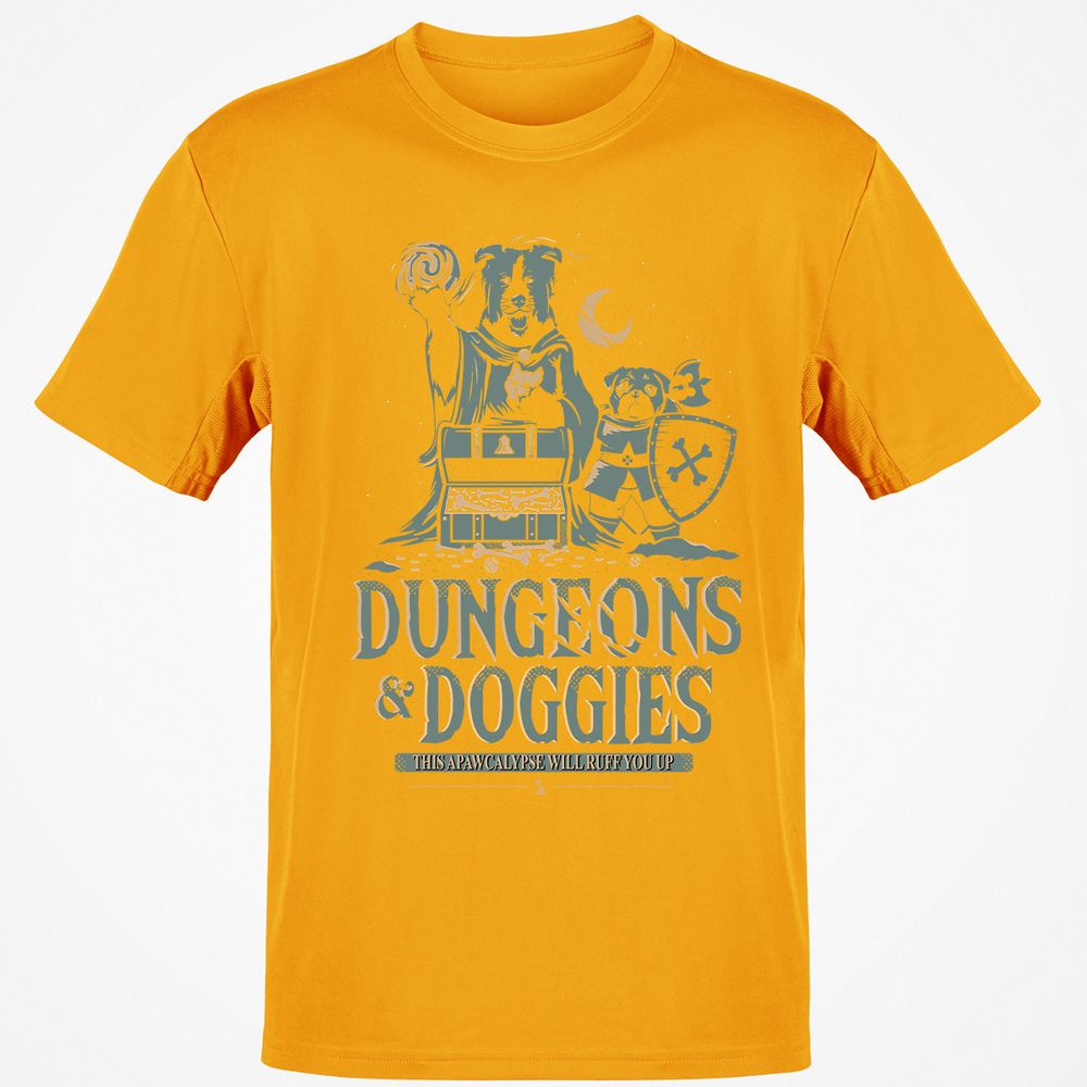 Dungeons & Doggies Classic Unisex T-Shirt - Gold - 4
