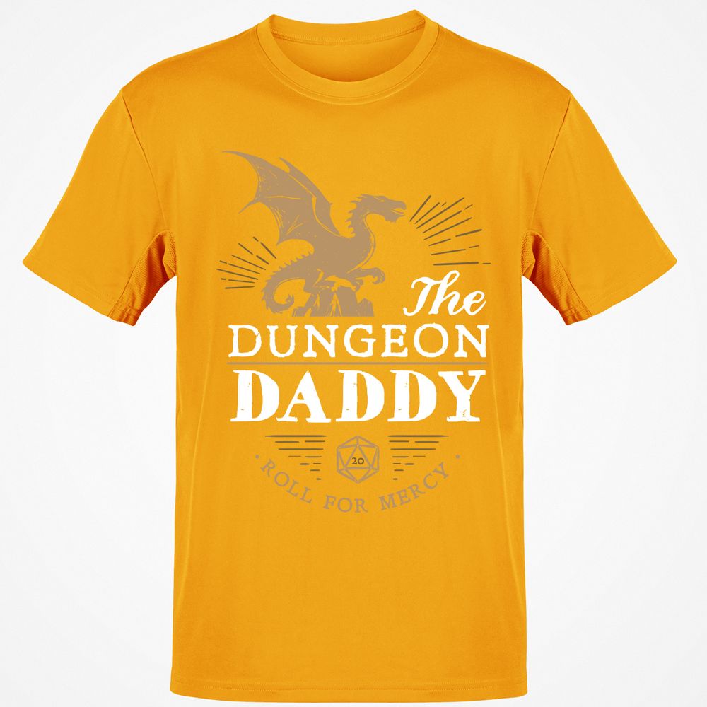 Dungeon Daddy Roll For Mercy Classic Unisex T-Shirt - Gold - 4
