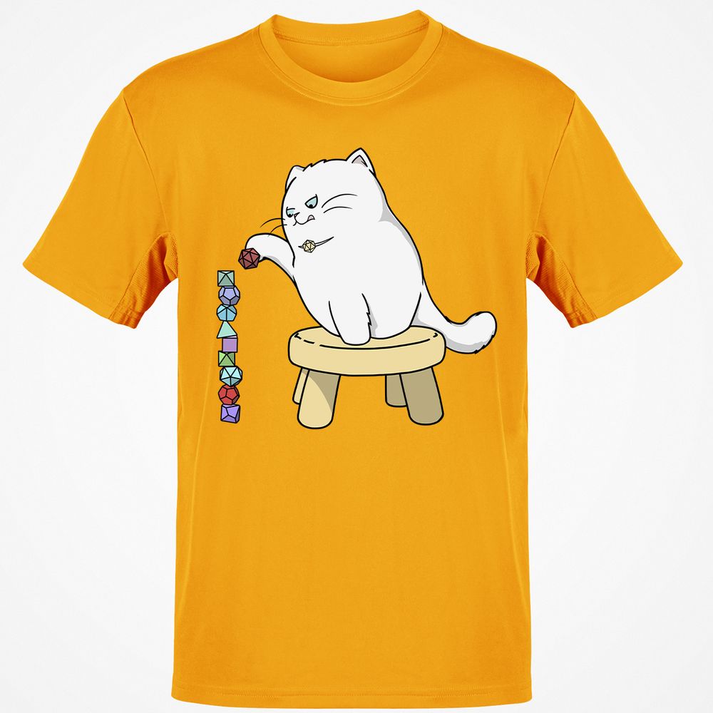 Cat Stacking Dice T-Shirt - Gold - 4