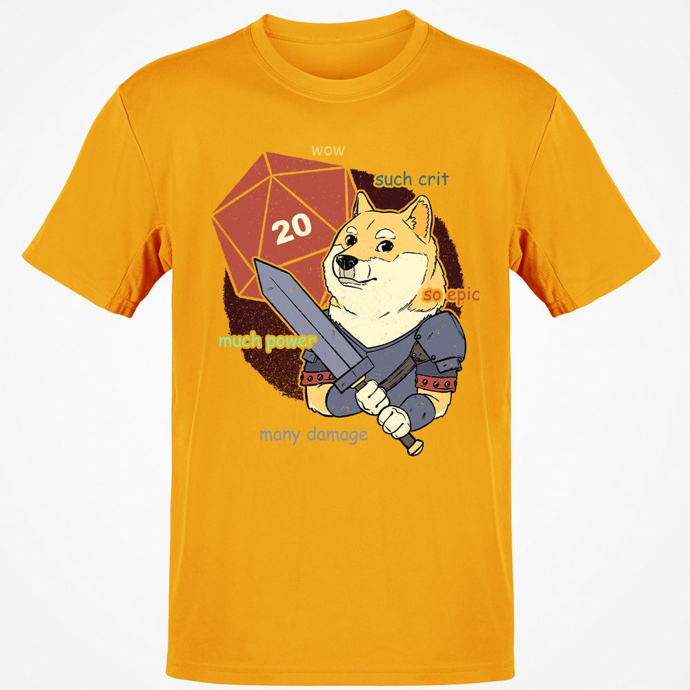 DnD Dogue Classic Unisex T-Shirt - Gold - 4