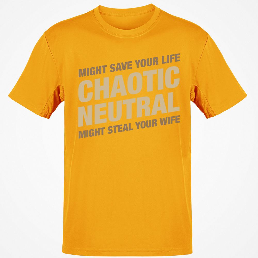 Might Save Your Life Might Steal Your Wife T-Shirt - Gold - 4