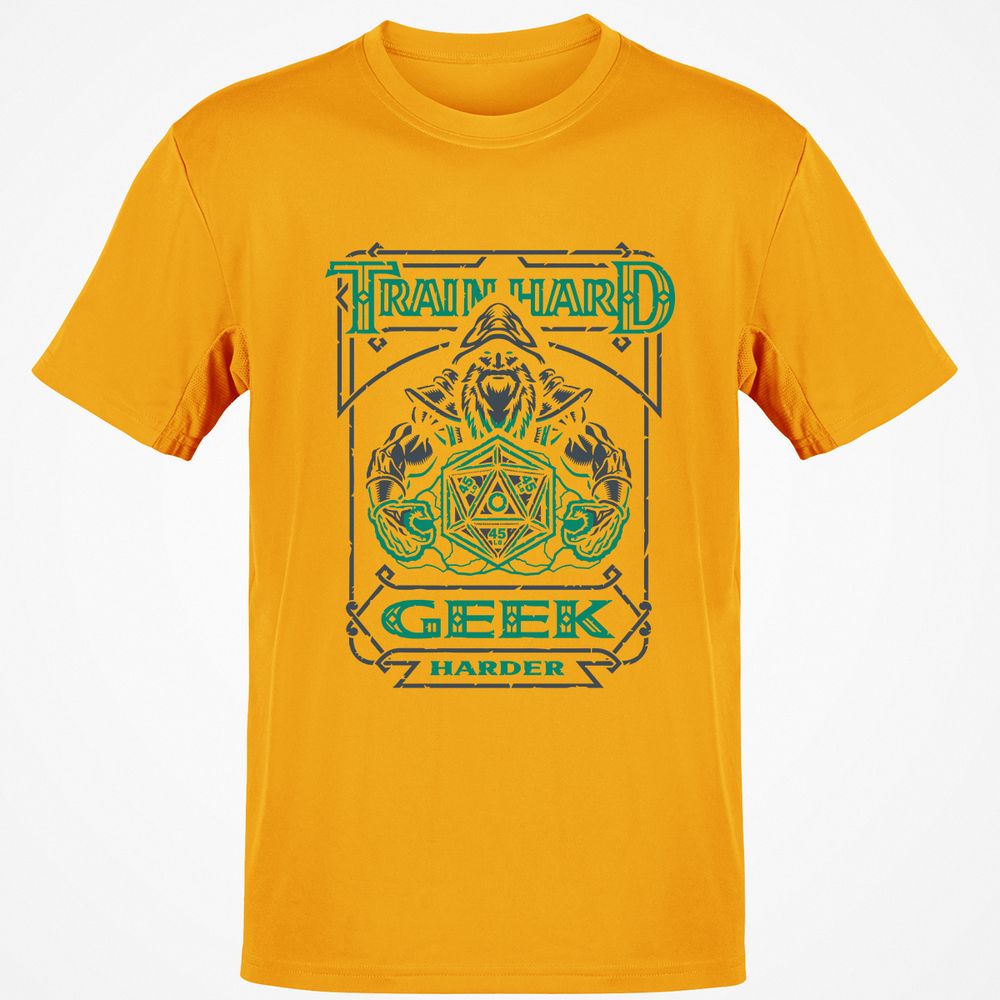Train Hard, Geek Harder - Gold - 4
