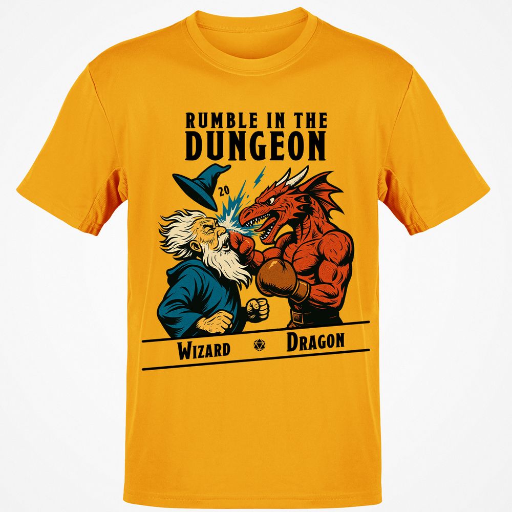 Rumble in the Dungeon Classic Unisex T-Shirt - Gold - 4