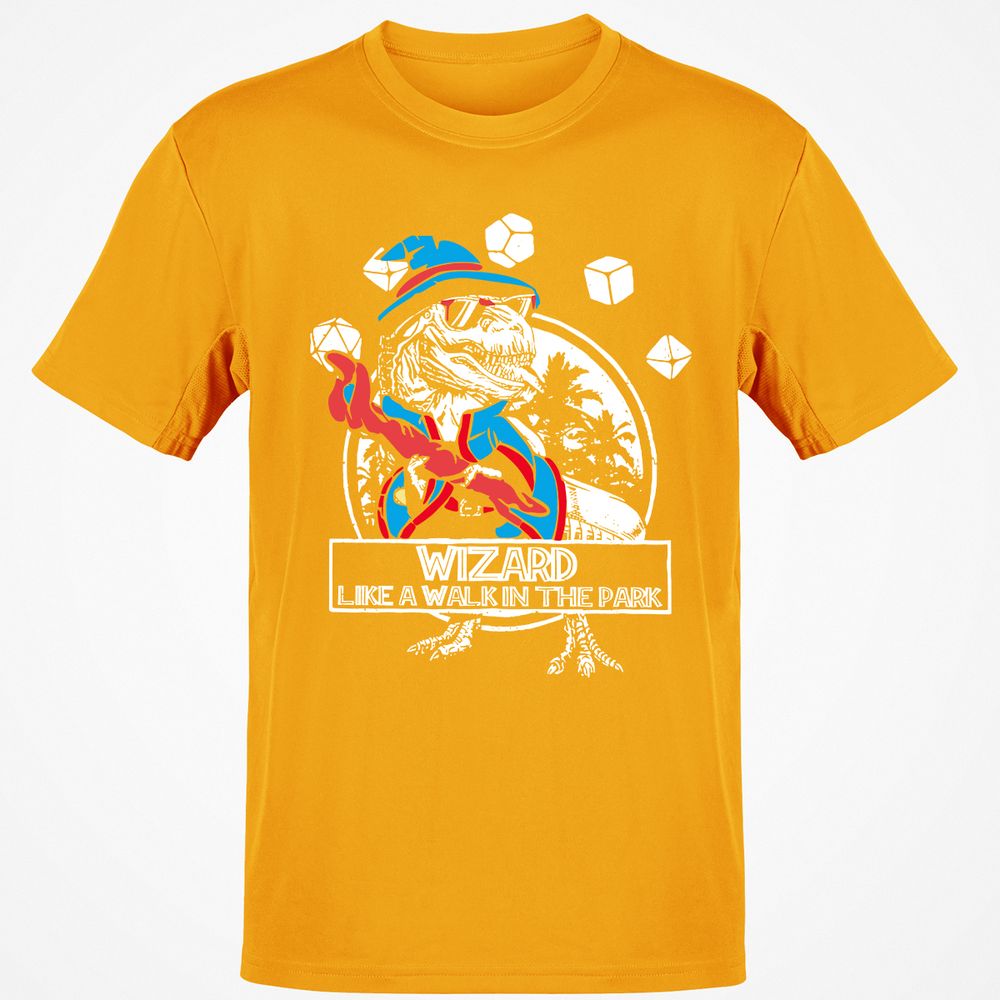 Wizard Like The Walk In The Park Classic Unisex T-Shirt - Gold - 4